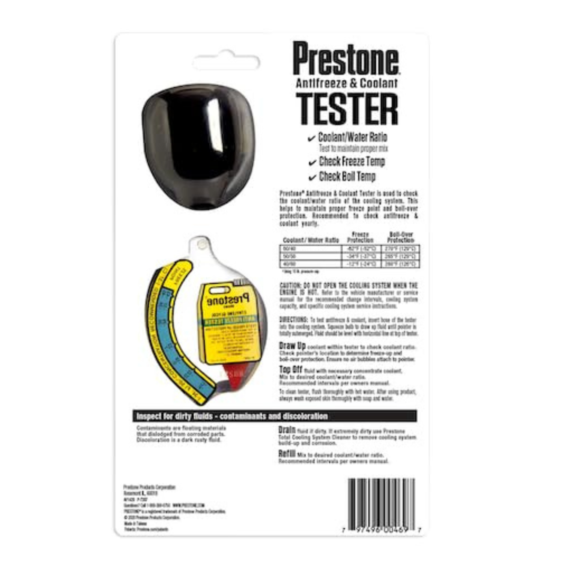 Prestone AF-1420 Antifreeze/Coolant Tester from Columbia Safety